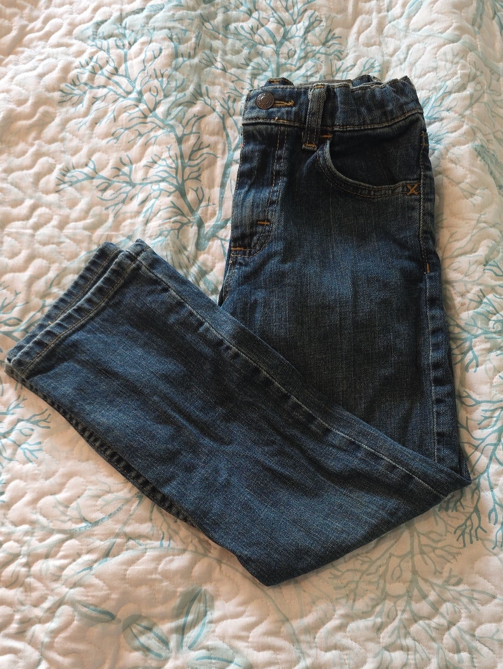 Wrangler Men’s Dark Blue Slim Straight Jeans